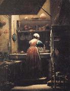 CRESPI, Giuseppe Maria The Scullery Maid oil painting artist